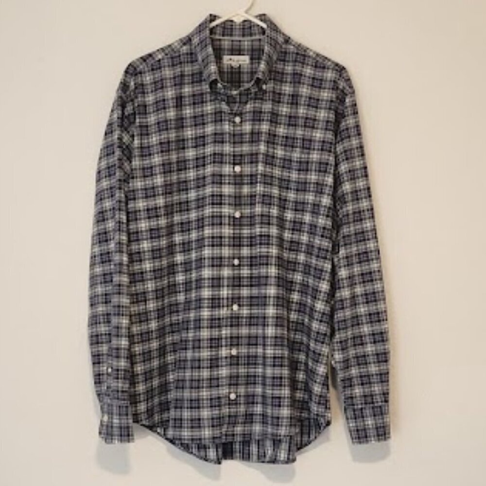 Peter Millar Men's Long Sleeve Dress Shirt Size XL